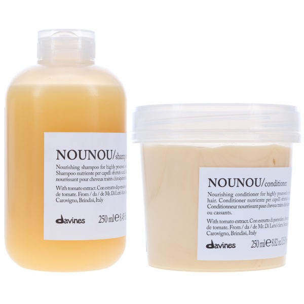 Davines NOUNOU Nourishing Shampoo 8.45 oz & NOUNOU Nourishing Conditioner 8.82 oz Combo Pack