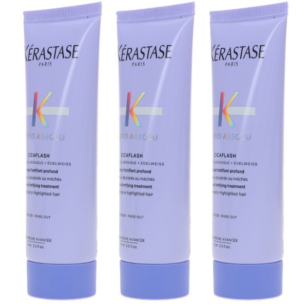 Kerastase Blond Absolu Cicaflash Fortifying Treatment 2.53 oz 3 Pack