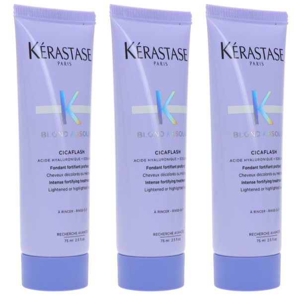 Kerastase Blond Absolu Cicaflash Fortifying Treatment 2.53 oz 3 Pack