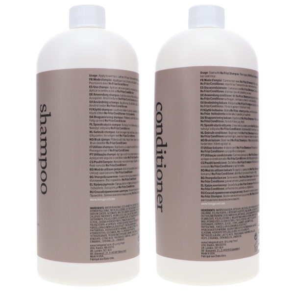 Living Proof No Frizz Shampoo and Conditioner Each 32 oz.