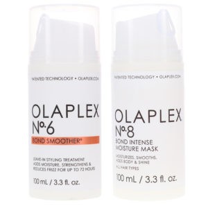 Olaplex No. 6 Bond Smoother Reparative Styling Creme 3.3 oz & No. 8 Bond Intense Mask 3.3 oz Combo Pack