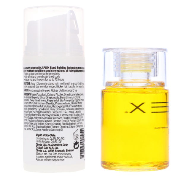 Olaplex No. 6 Bond Smoother Reparative Styling Creme 3.3 oz & No. 7 Bonding Oil 1 oz Combo Pack