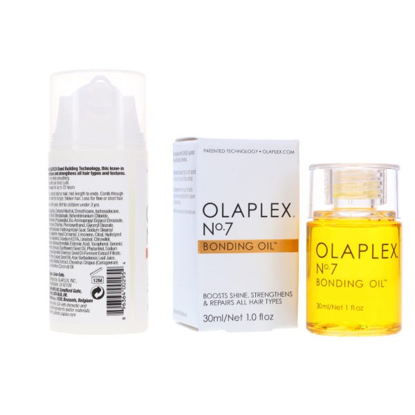 Olaplex No. 6 Bond Smoother Reparative Styling Creme 3.3 oz & No. 7 Bonding Oil 1 oz Combo Pack
