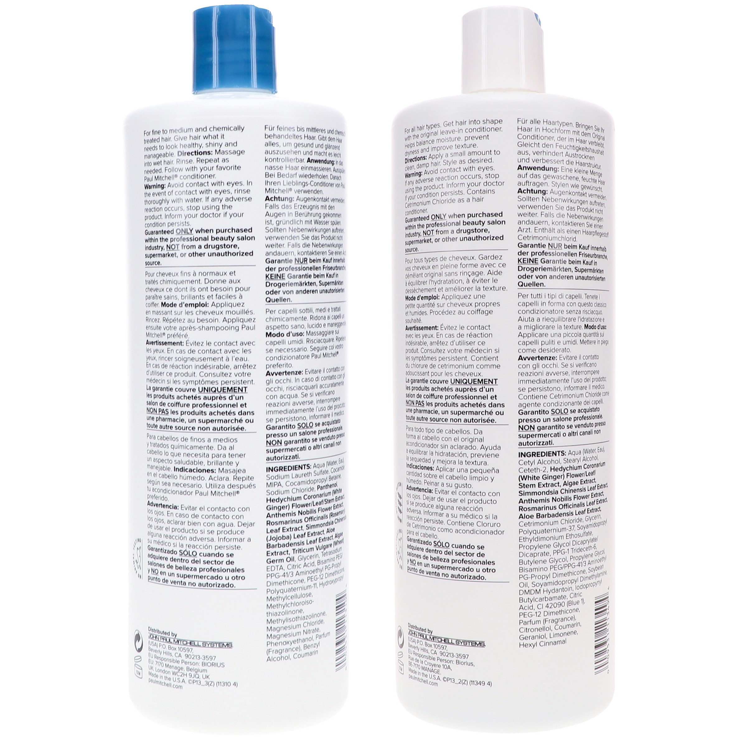 Paul Mitchell Original Shampoo One 33.8 oz & The Conditioner 33.8 oz Combo Pack