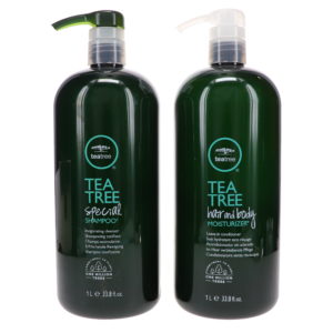 Paul Mitchell Tea Tree Special Shampoo 33.8 oz & Tea Tree Hair and Body Moisturizer 33.8 oz Combo Pack