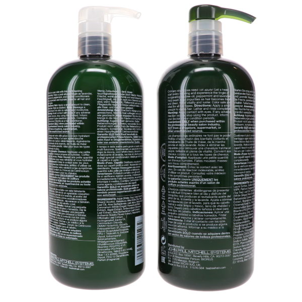 Paul Mitchell Tea Tree Special Shampoo 33.8 oz & Tea Tree Hair and Body Moisturizer 33.8 oz Combo Pack