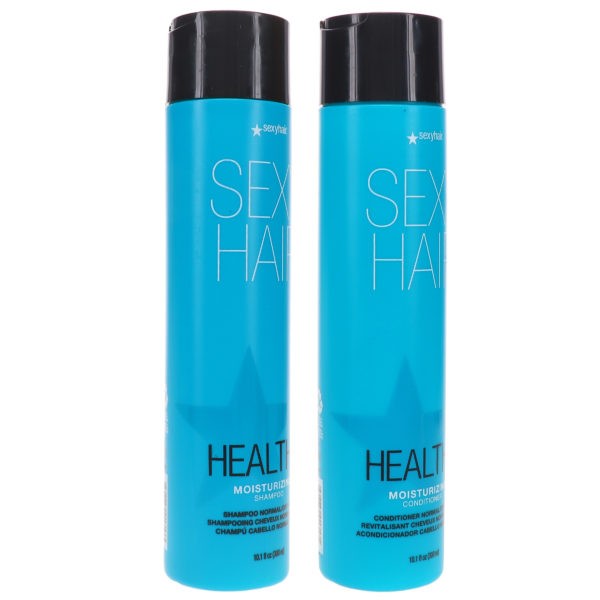 Sexy Hair Healthy Sexy Hair Moisturizing Shampoo 10.1 oz & Healthy Sexy Hair Moisturizing Conditioner 10.1 oz Combo Pack