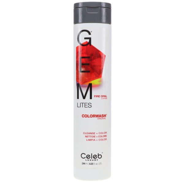 Celeb Luxury Gemlites Fire Opal Colorwash Shampoo 8.25 oz