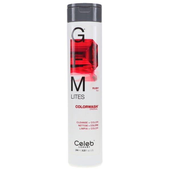 Celeb Luxury Gemlites Ruby Colorwash Shampoo 8.25 oz