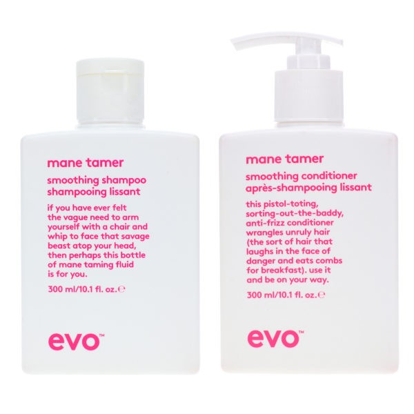 EVO Mane Tamer Smoothing Shampoo 10.14 oz & Mane Tamer Conditioner 10.14 oz Combo Pack