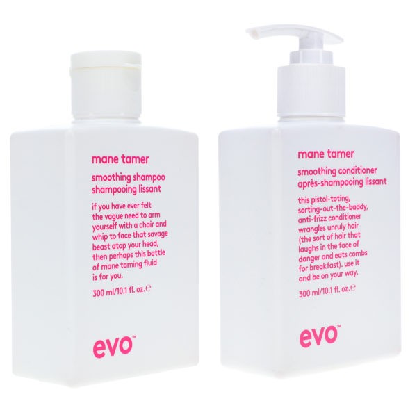 EVO Mane Tamer Smoothing Shampoo 10.14 oz & Mane Tamer Conditioner 10.14 oz Combo Pack