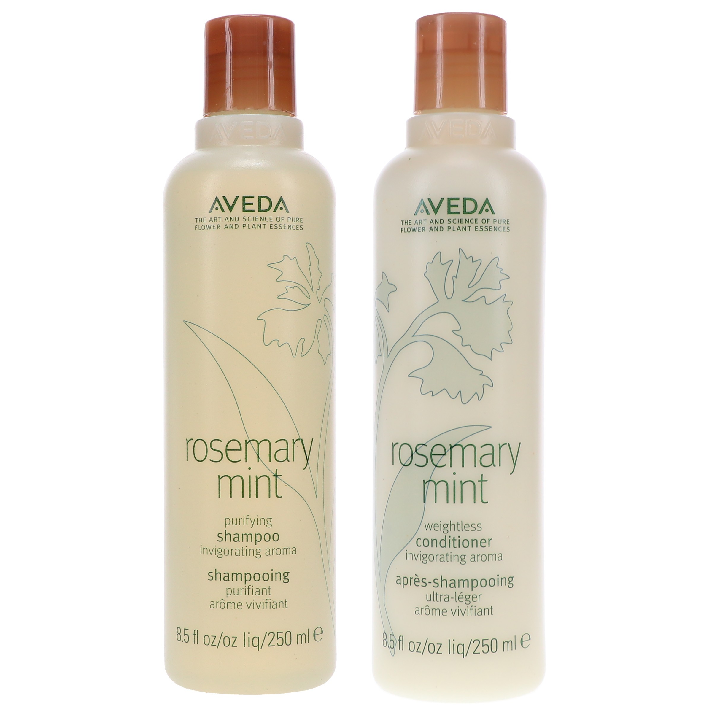 Aveda Rosemary Mint Shampoo 8.5 oz & Rosemary Mint Conditioner 8.5 oz Combo Pack
