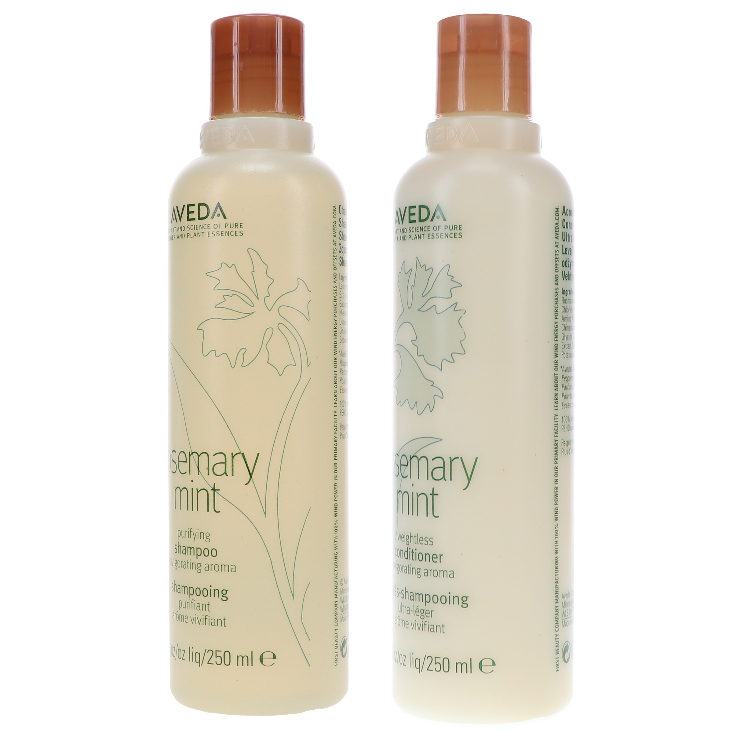 Aveda Rosemary Mint Shampoo 8.5 oz & Rosemary Mint Conditioner 8.5 oz Combo Pack
