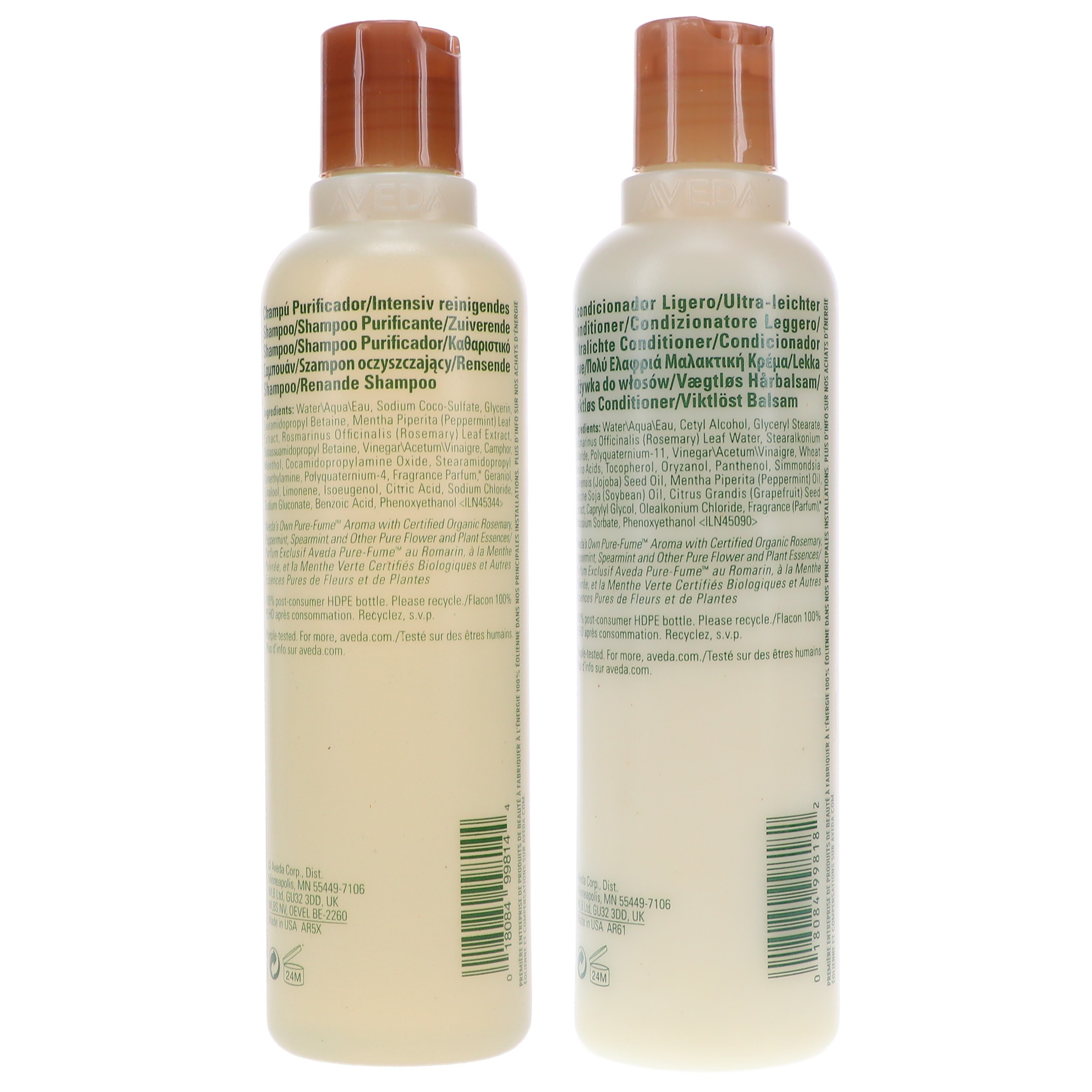 Aveda Rosemary Mint Shampoo 8.5 oz & Rosemary Mint Conditioner 8.5 oz Combo Pack