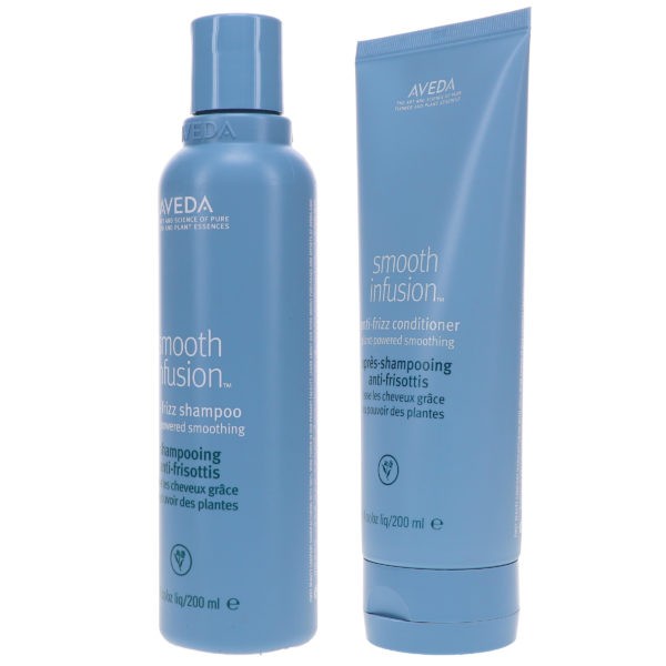 Aveda Smooth Infusion Anti-Frizz Shampoo 6.7 oz & Smooth Infusion Anti-Frizz Conditioner 6.7 oz Combo Pack