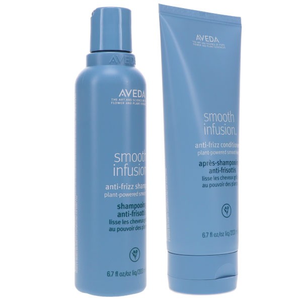 Aveda Smooth Infusion Anti-Frizz Shampoo 6.7 oz & Smooth Infusion Anti-Frizz Conditioner 6.7 oz Combo Pack