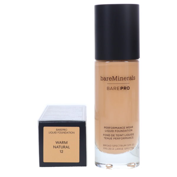 bareMinerals BAREPRO Performance Wear Liquid Foundation SPF 20 Warm Natural 1 oz