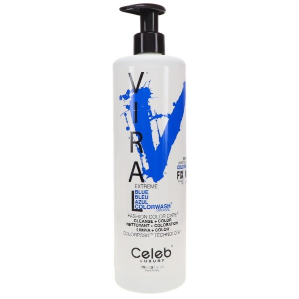 Celeb Luxury Viral Extreme Blue Color Wash Shampoo 25 oz