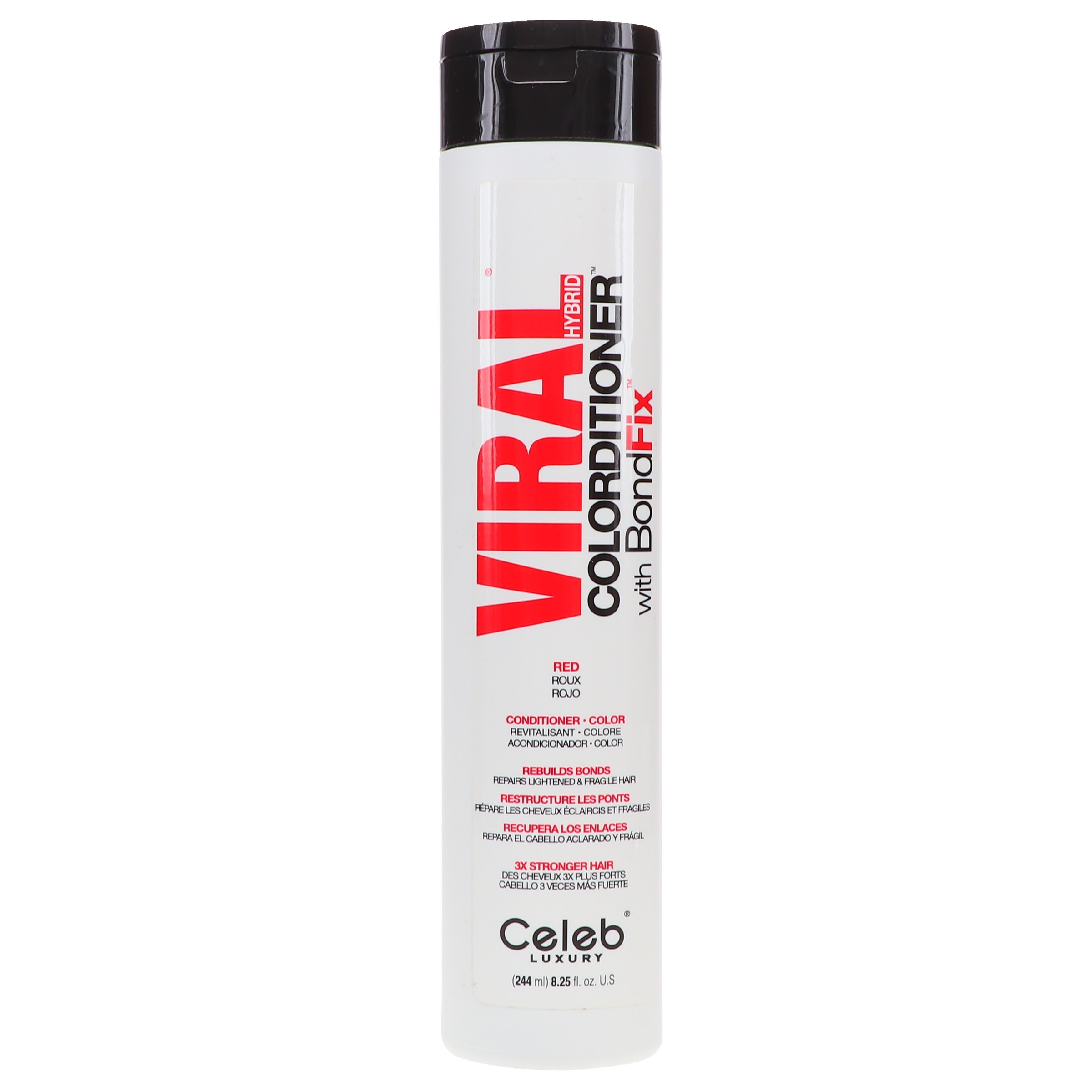 Celeb Luxury Viral Vivid Bright Red Hybrid Toner Conditioner 8.25 oz