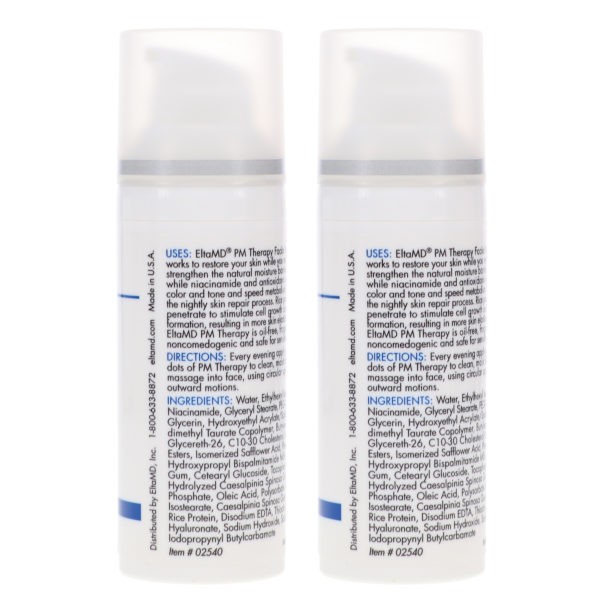 Elta MD PM Therapy Facial Moisturizer 1.7 oz 2 Pack