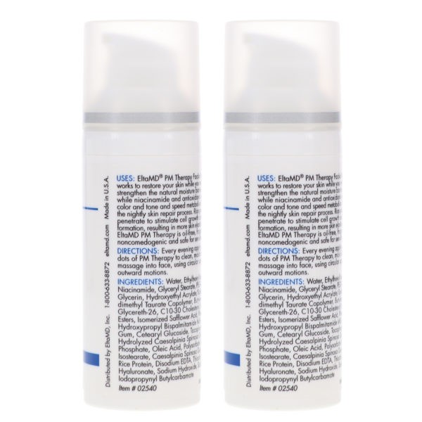 Elta MD PM Therapy Facial Moisturizer 1.7 oz 2 Pack