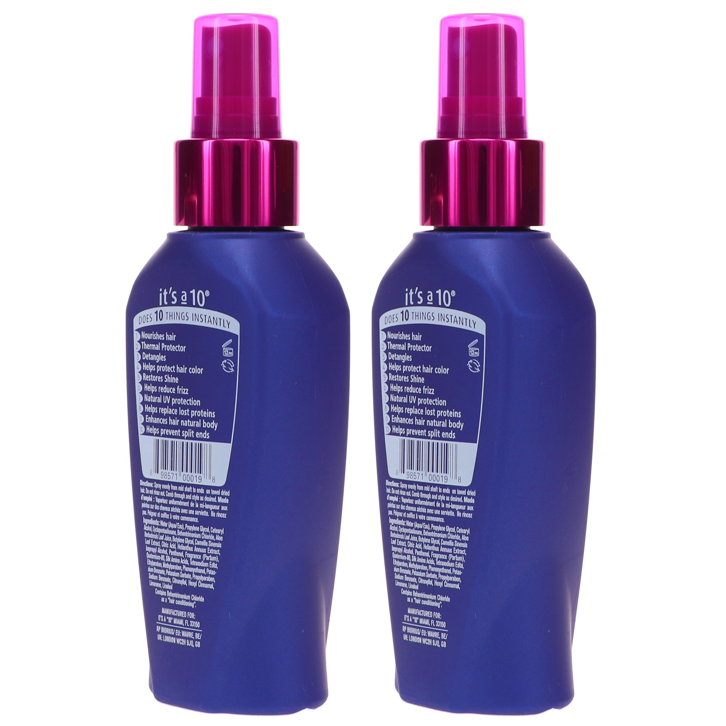It's a 10 Miracle Leave-in Product 4 oz 2 Pack