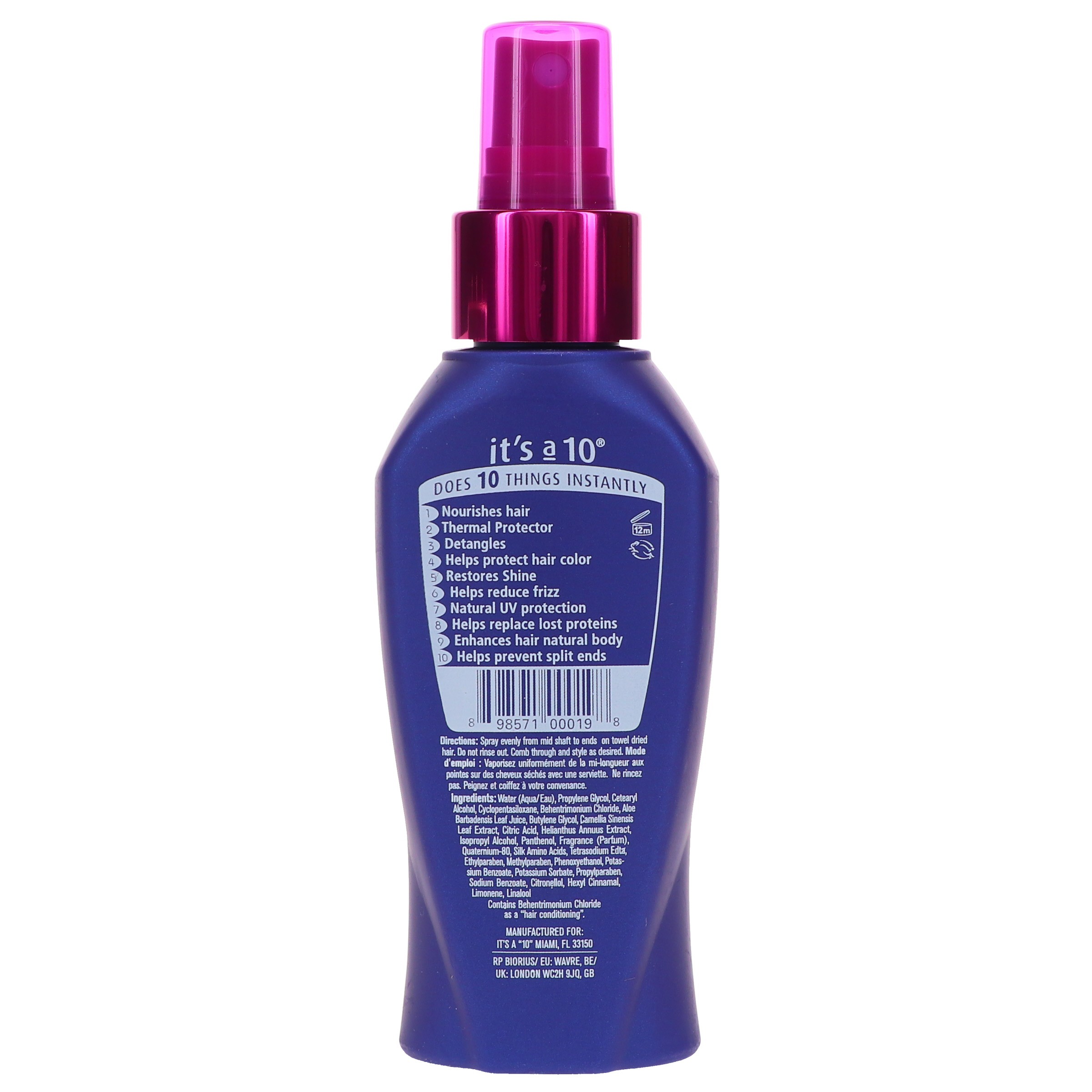 It's a 10 Miracle Leave-in Product 4 oz 2 Pack