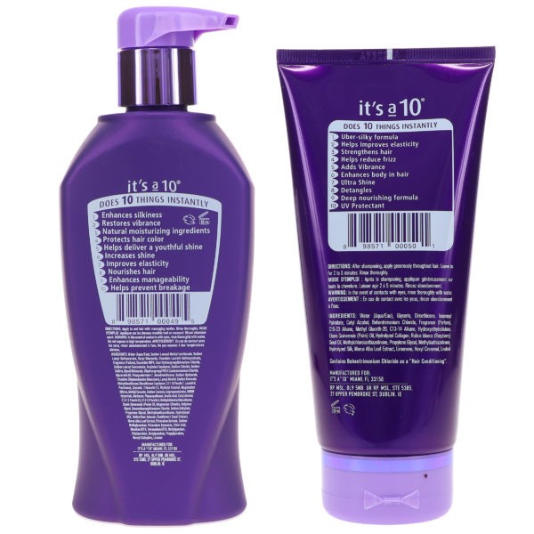 It's a 10 Silk Express Silk Shampoo 10 oz & Silk Express Silk Conditioner 5 oz Combo Pack