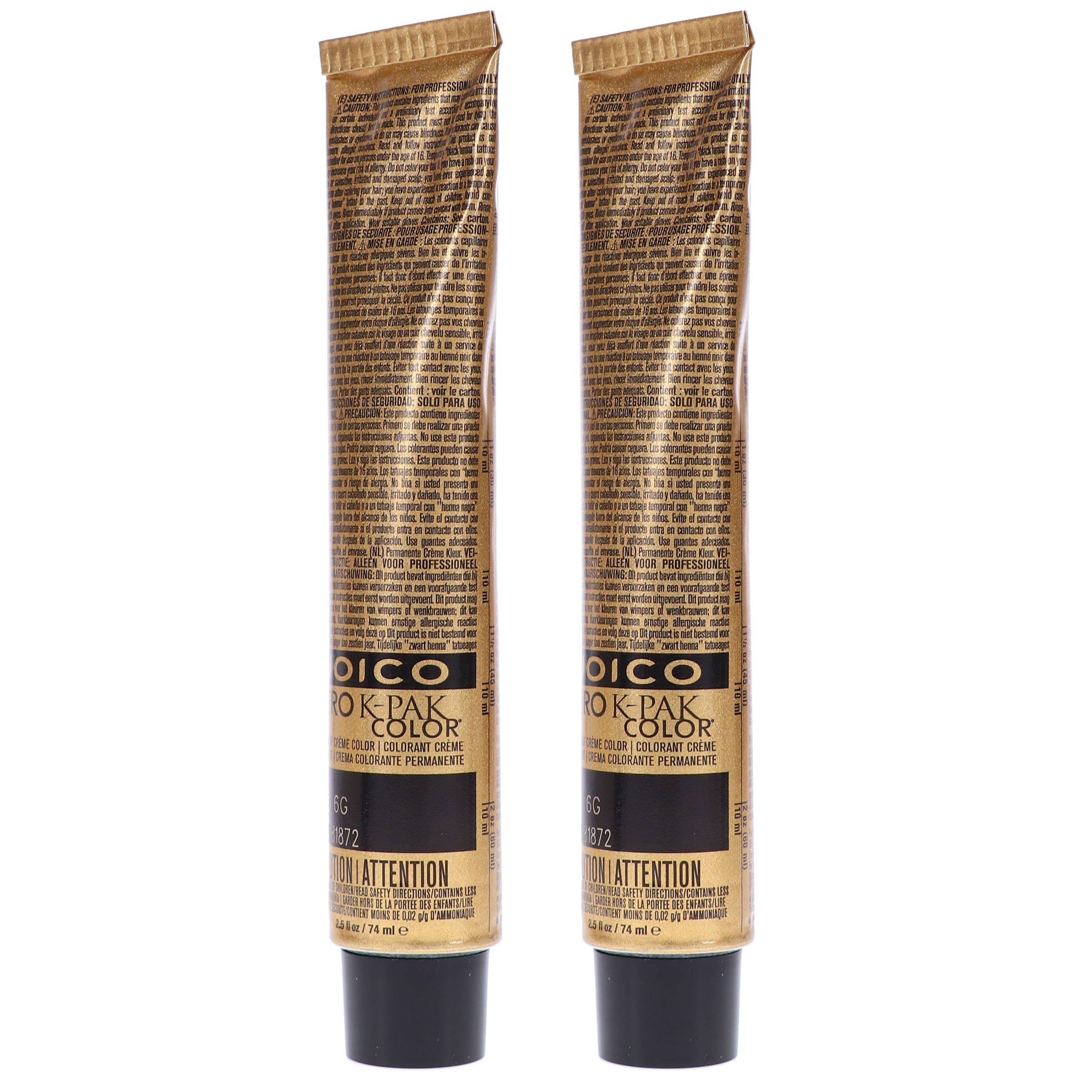 Joico Vero K-Pak 6G Light Golden Brown 2.5 oz 2 Pack