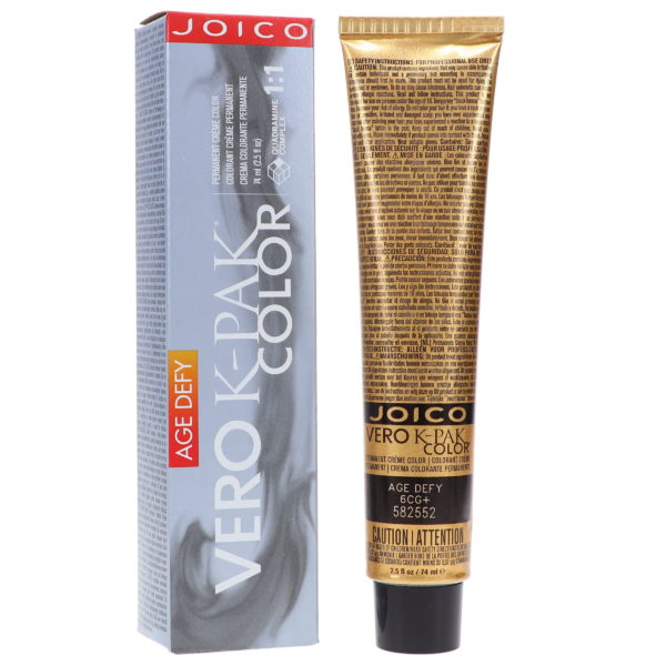 Joico Vero K-Pak Color Age Defy 6CG+ Light Copper Golden Brown 2.5 oz