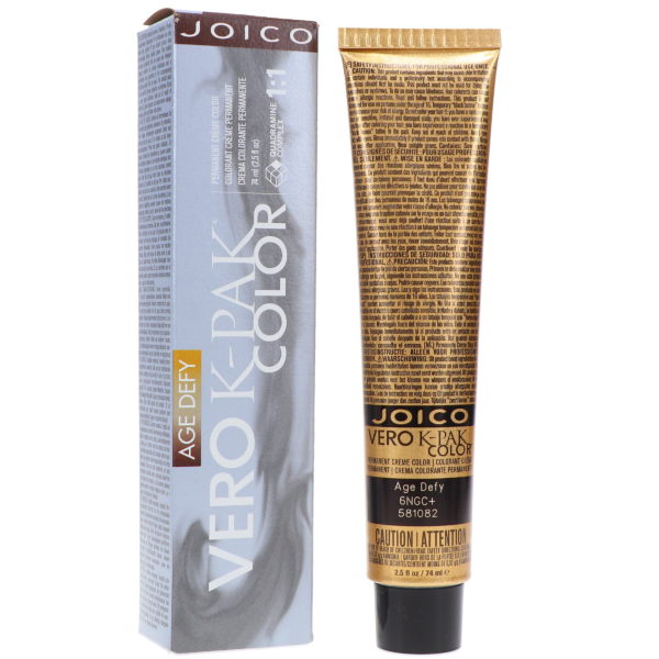 Joico Vero K-Pak Color Age Defy 6NGC+ Light Natural Golden Copper Brown 2.5 oz