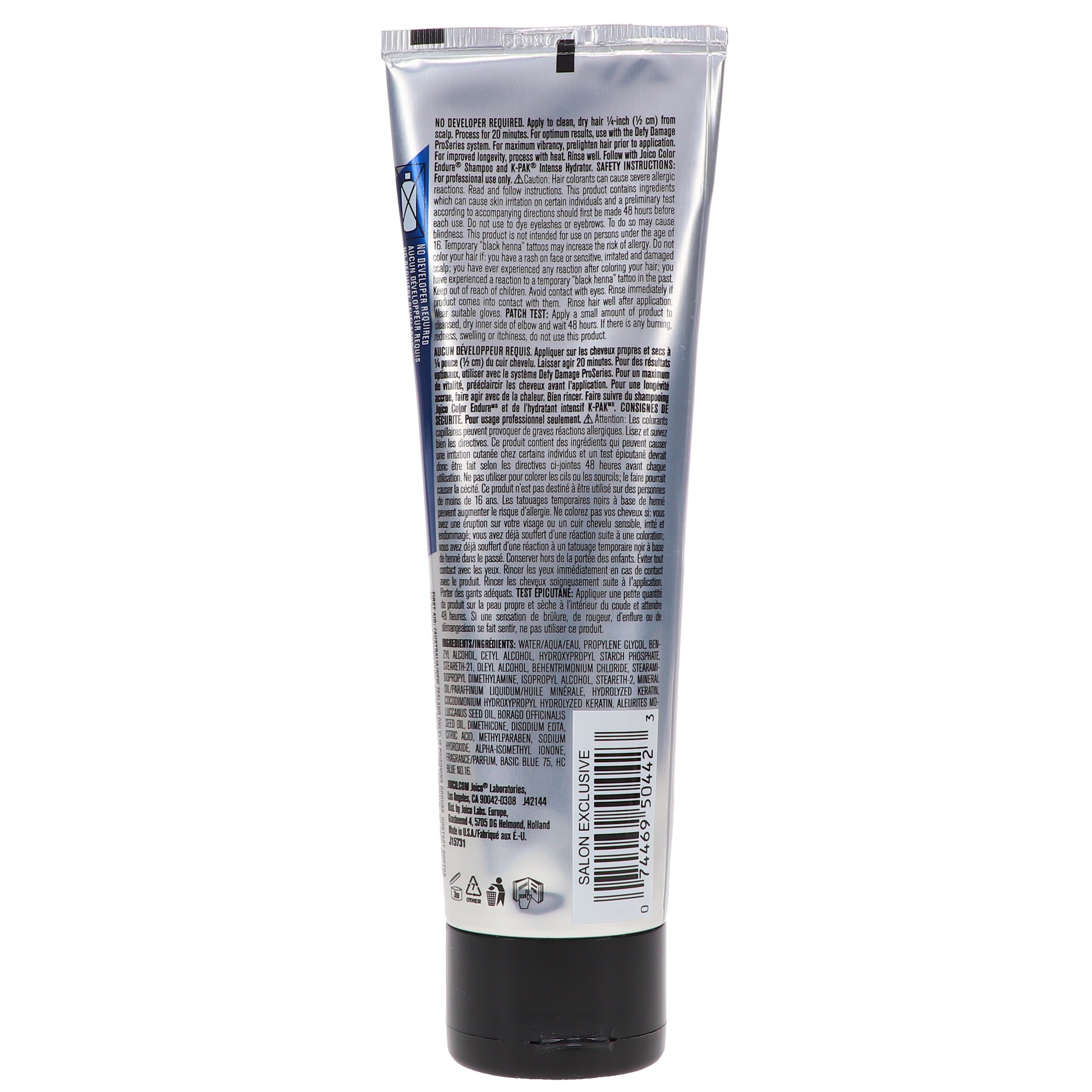 Joico Vero K-Pak Intensity Semi Permanent Hair Color True Blue 4 oz 2 Pack