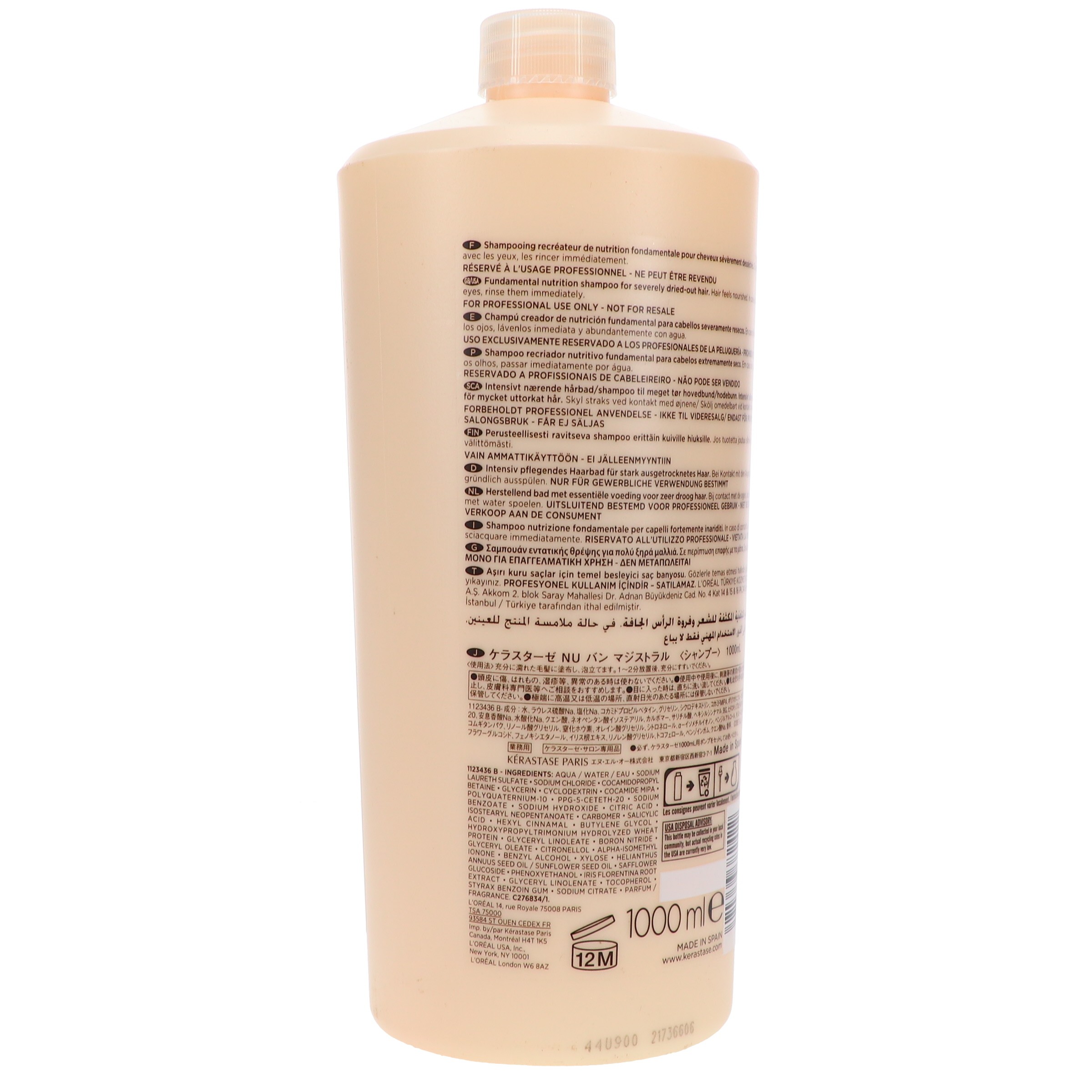 Kerastase Nutritive Bain Magistral Shampoo 33.8 oz