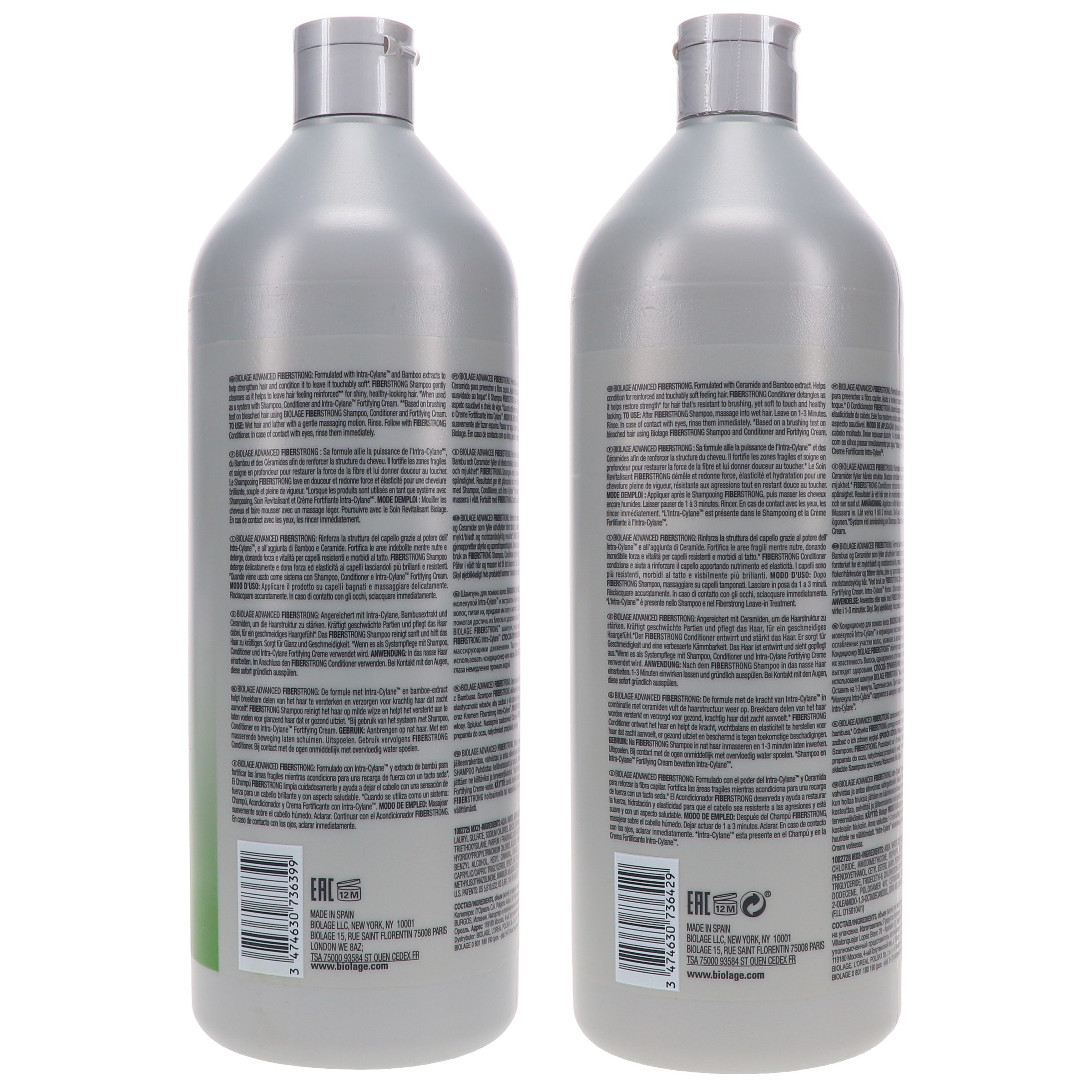 Matrix Biolage Fiberstrong Shampoo 33.8 oz & Biolage Fiberstrong Conditioner 33.8 oz Combo Pack