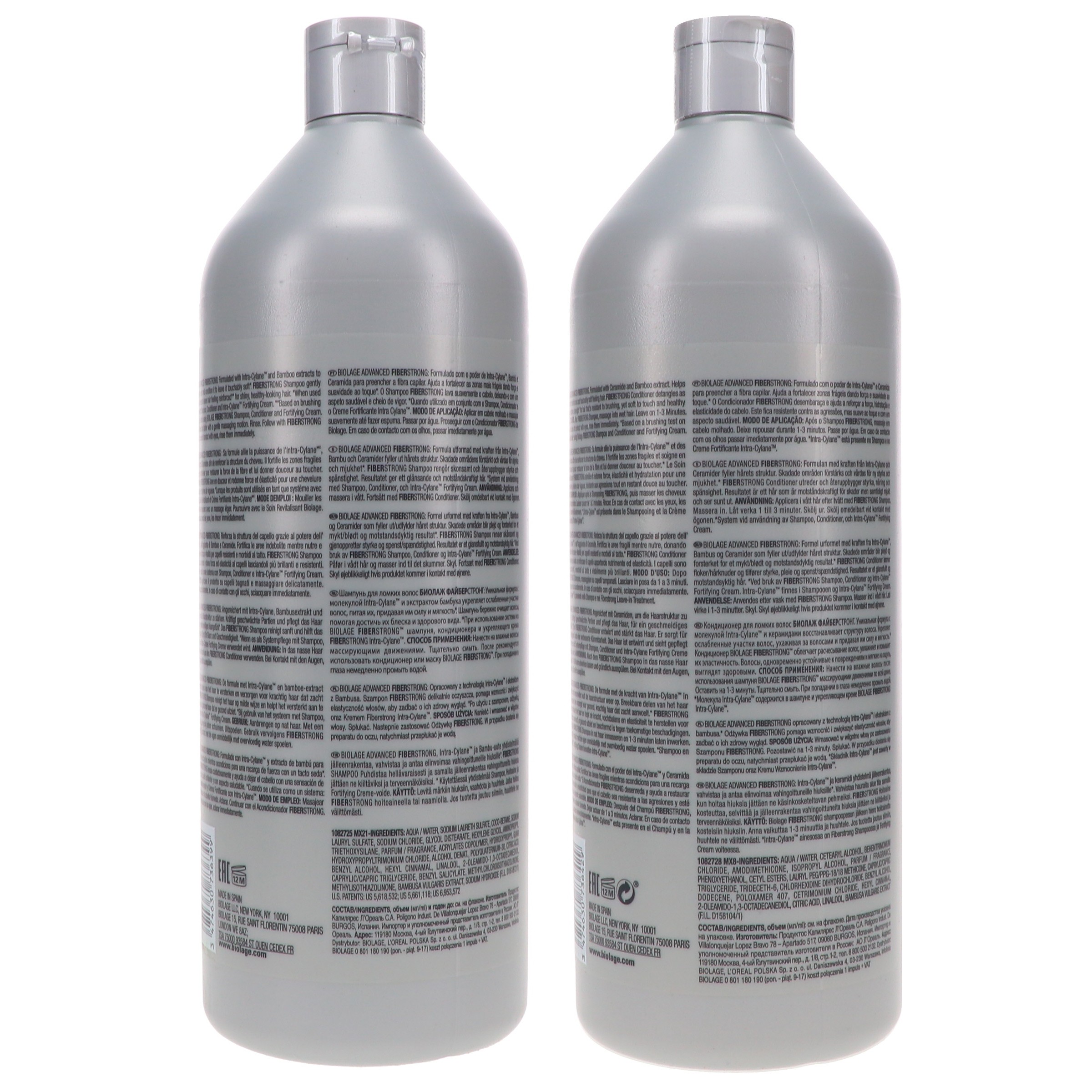 Matrix Biolage Fiberstrong Shampoo 33.8 oz & Biolage Fiberstrong Conditioner 33.8 oz Combo Pack