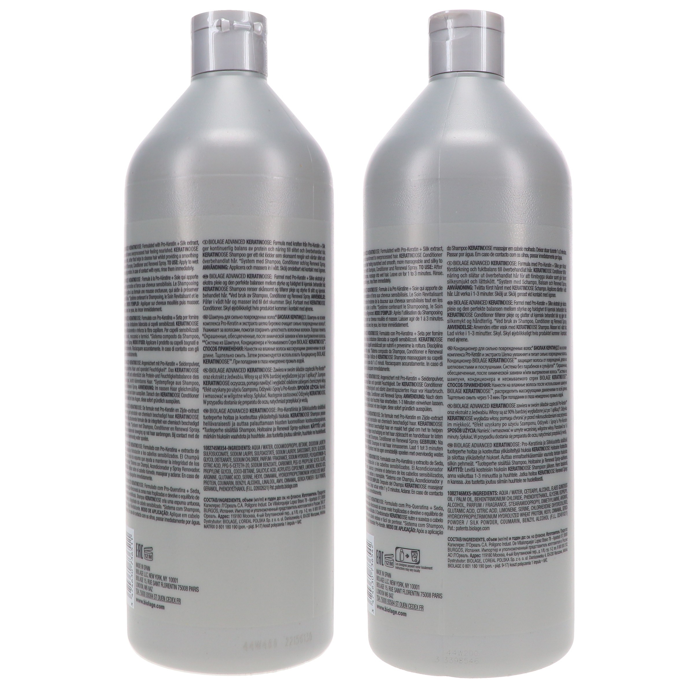 Matrix Biolage Keratindose Shampoo 33.8 oz & Biolage Keratindose Conditioner 33.8 oz Combo Pack