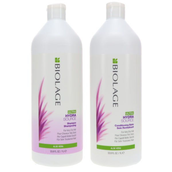 Matrix Biolage Ultra Hydrasource Shampoo 33.8 oz & Biolage Ultra Hydrasource Conditioner 33.8 oz Combo Pack