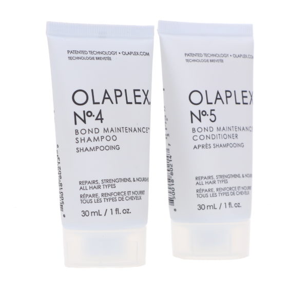 Olaplex No.4 Bond Maintenance Shampoo 1 oz & No.5 Conditioner 1 oz Combo Pack
