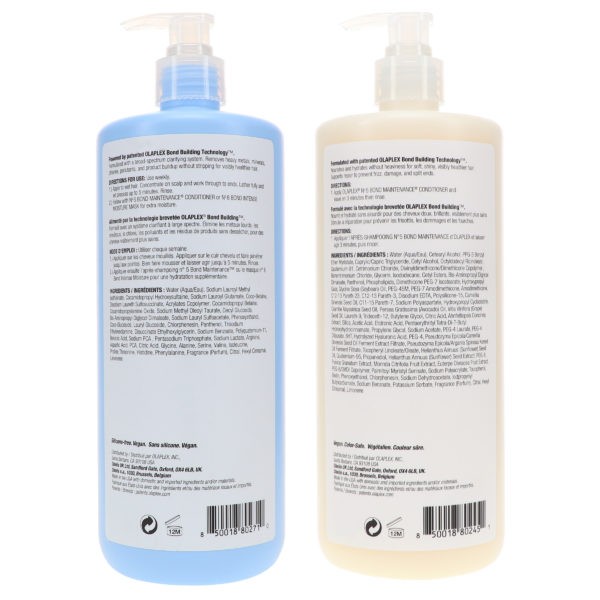 Olaplex No.4C Bond Maintenance Clarifying Shampoo & No. 5 Conditioner 33.8 oz Combo