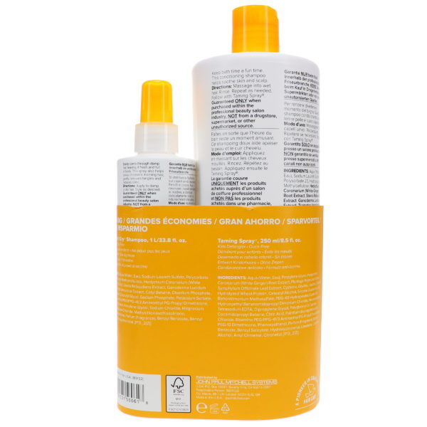 Paul Mitchell Kids Baby Don't Cry Shampoo 33.8 oz & Kids Taming Spray 8.5 oz Combo Pack