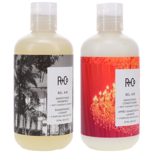 R+CO Bel Air Smoothing Shampoo 8.5 oz & Bel Air Smoothing Conditioner 8.5 oz Combo Pack
