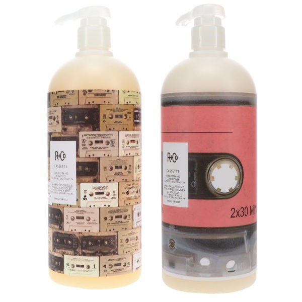 R+CO Cassette Curl Shampoo 33.8 oz & Cassette Curl Conditioner 33.8 oz Combo Pack