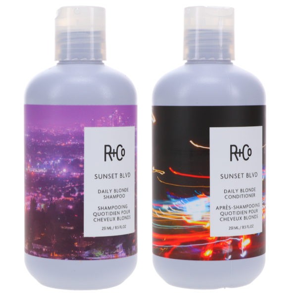 R+CO Sunset Blvd Blonde Shampoo 8.5 oz & Sunset Blvd Blonde Conditioner  8.5 oz Combo Pack