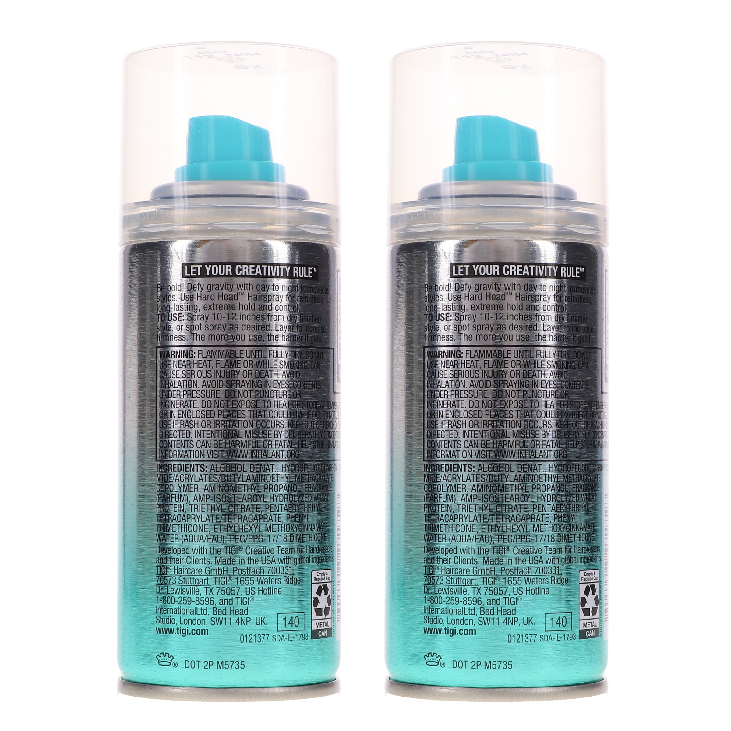 TIGI Bed Head Hard Head Hair Spray 3 oz 2 Pack