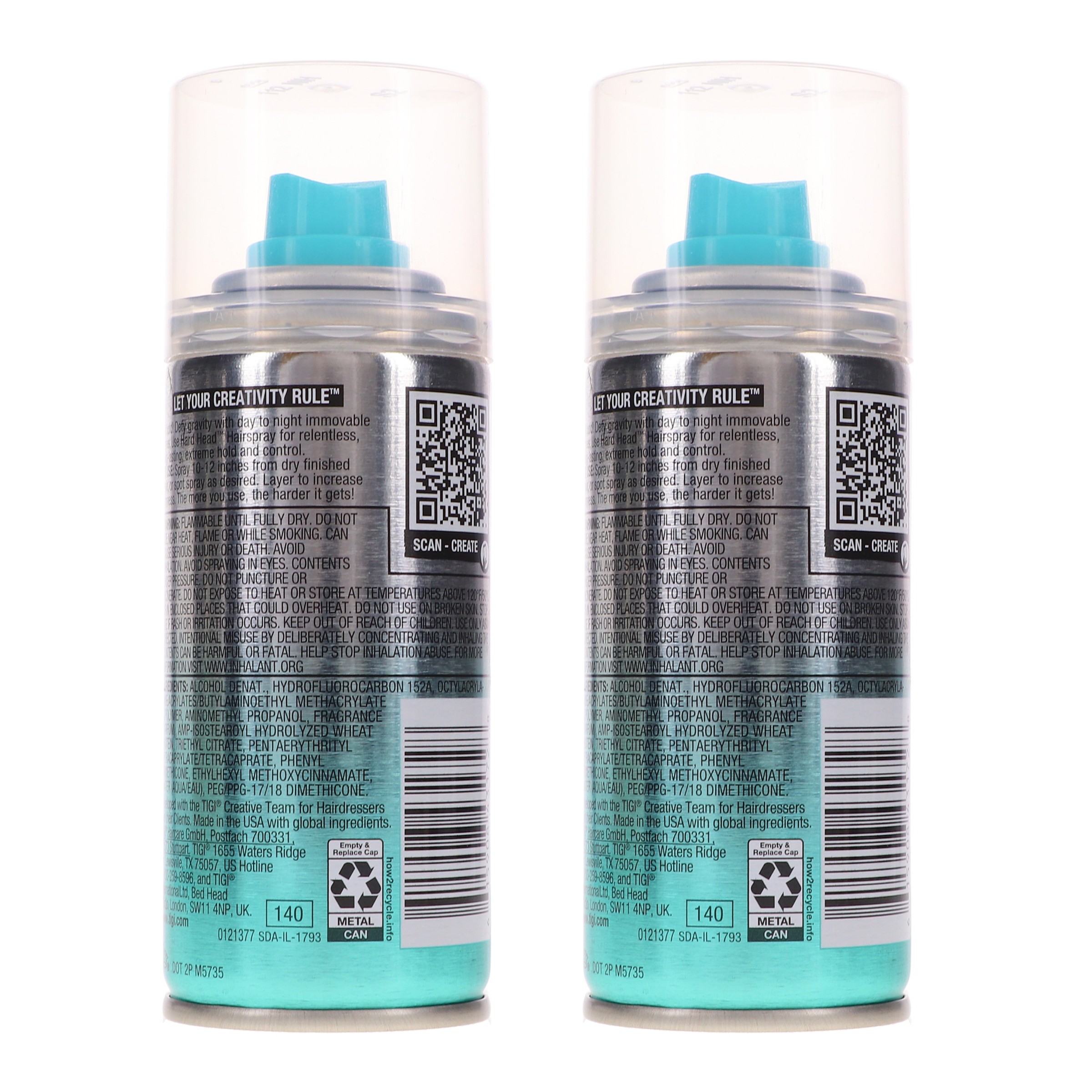 TIGI Bed Head Hard Head Hair Spray 3 oz 2 Pack