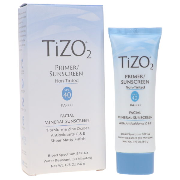 TIZO 2 Facial Mineral Primer/Sunscreen SPF 40 Water Resistant 1.75 oz