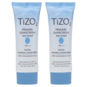 TIZO 2 Facial Mineral Primer/Sunscreen SPF 40 Water Resistant 1.75 oz 2 Pack