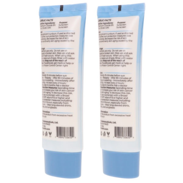 TIZO 2 Facial Mineral Primer/Sunscreen SPF 40 Water Resistant 1.75 oz 2 Pack