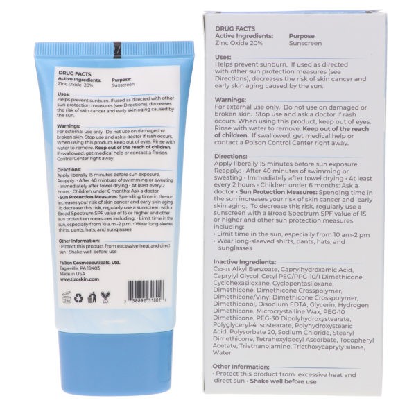 TIZO Zinc Body and Face Sunscreen SPF 40 Non-Tinted with Antioxidants C & E 3.5 oz