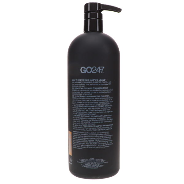 UNITE Hair GO247 Real Men Mint Thickening Shampoo 33.8 oz